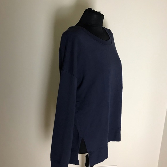 Athleta Navy Blue Sweatshirt - Picture 2 of 4